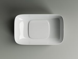 Раковина Ceramica Nova Element CN5021 60см с керамической накладкой на сливное отверстие белый