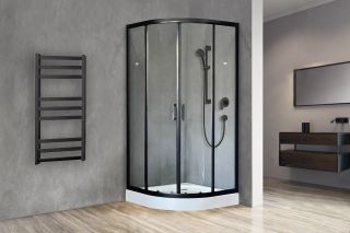 Душевой уголок Royal Bath HK 100x100см чёрный RB100HK-T-BL