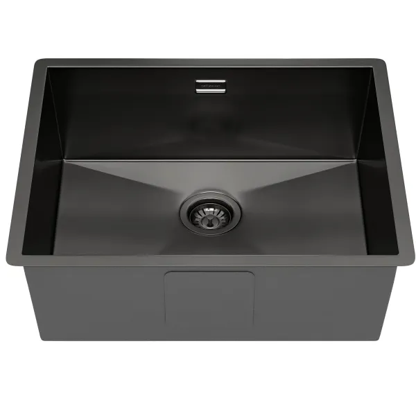 Мойка кухонная Reflexion Como 54-BL RX2054BL оружейная сталь