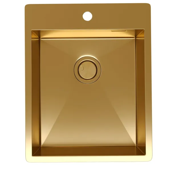 Мойка кухонная Reflexion Iseo 40-GD RX2240GD брашированное золото