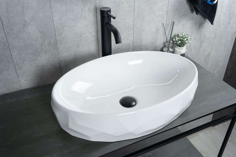 Раковина Gid 9030wx 51241 накладная белая 60x40x15