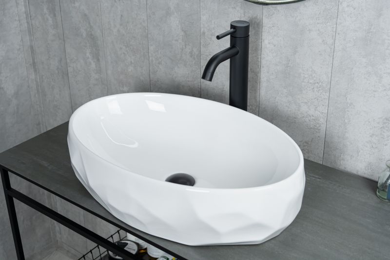 Раковина Gid 9030wx 51241 накладная белая 60x40x15