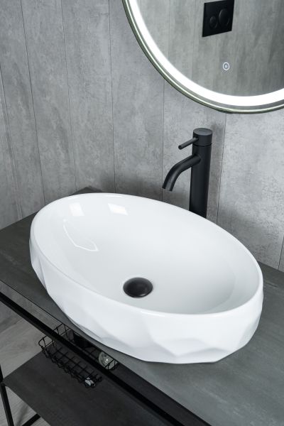Раковина Gid 9030wx 51241 накладная белая 60x40x15