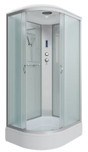 Душевая кабина Niagara NG-33984-14RP 90x80см серебро/матовое