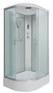 Душевая кабина Niagara NG-33984-14RP 90x80см серебро/матовое