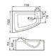 Акриловая ванна Gemy G9056 B L 170x130x75
