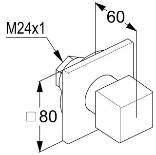 Вентиль запорный Kludi Decus 548160575 хром