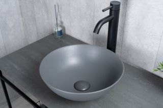 Раковина Gid 9081gnm 53404 накладная серая матовая 36x36x14 Раковина Gid 9081gnm 53404 накладная серая матовая 36x36x14