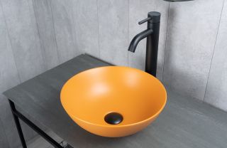 Раковина Gid 9081orm 53405 накладная оранжевая матовая 36x36x14 Раковина Gid 9081orm 53405 накладная оранжевая матовая 36x36x14
