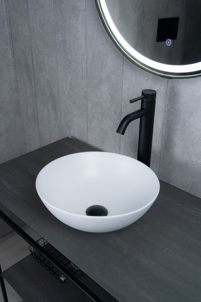Раковина Gid 9081wm 51244 накладная белая матовая 36x36x14 Раковина Gid 9081wm 51244 накладная белая матовая 36x36x14