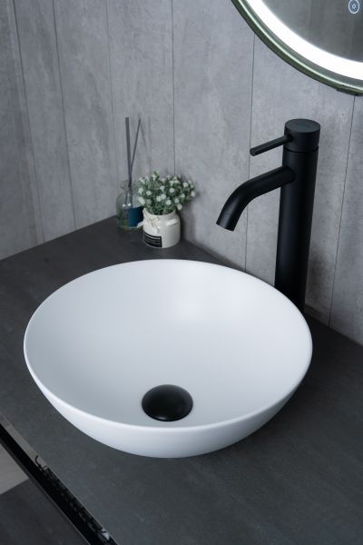 Раковина Gid 9081wm 51244 накладная белая матовая 36x36x14 Раковина Gid 9081wm 51244 накладная белая матовая 36x36x14