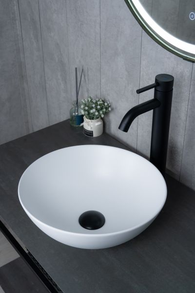 Раковина Gid 9081wm 51244 накладная белая матовая 36x36x14 Раковина Gid 9081wm 51244 накладная белая матовая 36x36x14