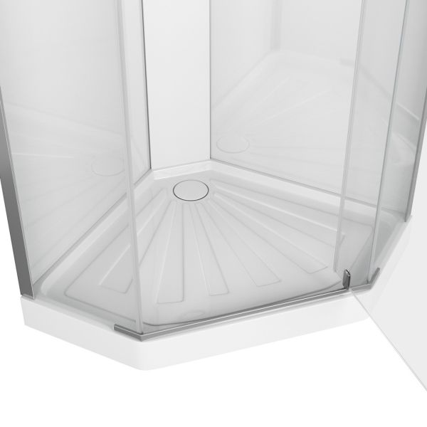 Душевая кабина Cerutti SPA Chika CHIKA901T без крыши 90x90см хром