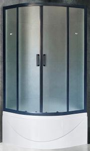 Душевой уголок Royal Bath BK 90x90см чёрный RB90BK-C-BL