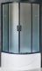 Душевой уголок Royal Bath BK 90x90см чёрный RB90BK-C-BL