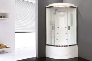 Душевая кабина Royal Bath BK стекло матовое 90x90см RB90BK2-M