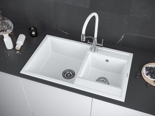 Мойка кухонная Paulmark Tandem PM238250-WH белый