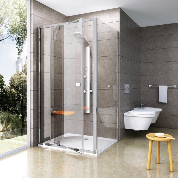 Боковая часть Ravak Pivot PPS-80 90G40C00Z1 Transparent профиль хром