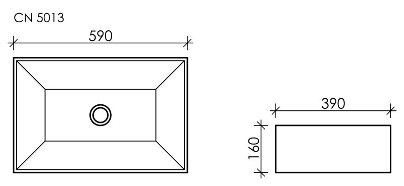 Раковина Ceramica Nova Element CN5013 59см белый