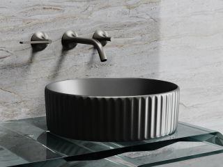 Раковина Ceramicanova Элемент (Element) CN6057MDH 36 см тёмный антрацит матовый