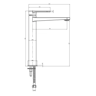 Смеситель для раковины AQUAme Novara AQM6914CR хром