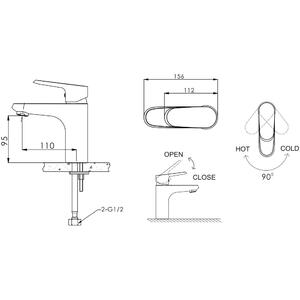 Смеситель Bravat Pure F1105161C для раковины