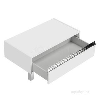 Комод с ящиком Акватон Капри 80см белый 1A231103KP010 Комод с ящиком Акватон Капри 80см белый 1A231103KP010