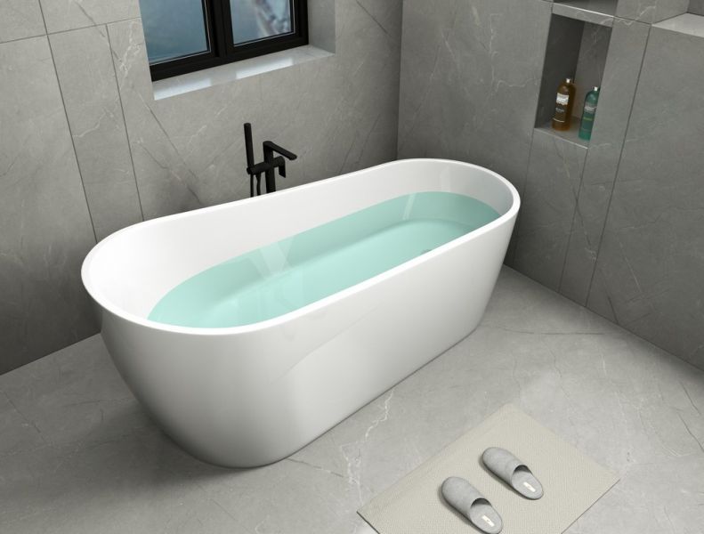 Акриловая ванна Cerutti SPA Viva CT9127 отдельностоящая 170x75см