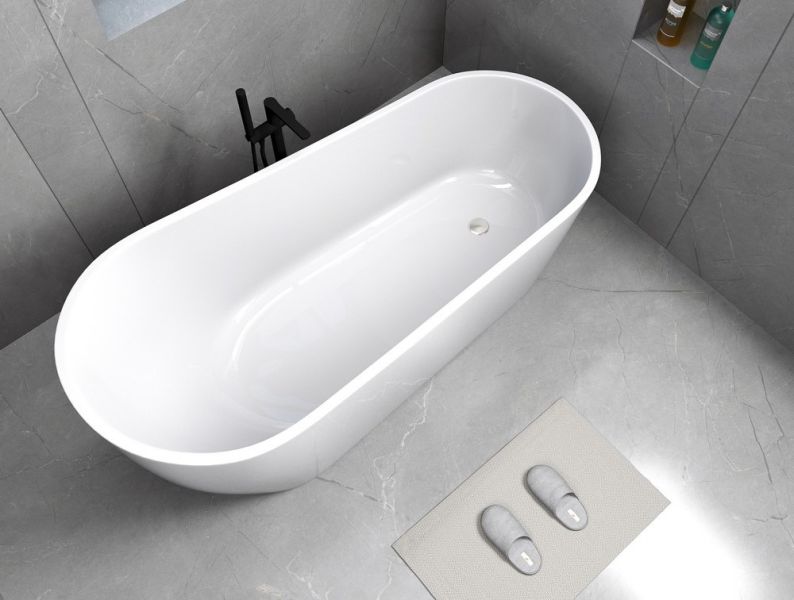 Акриловая ванна Cerutti SPA Viva CT9127 отдельностоящая 170x75см