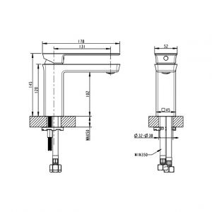Смеситель Bravat Phillis F156101C-ENG для раковины