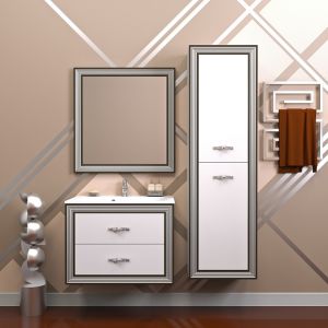 Зеркало Opadiris Карат Z0000004136 Орех антикварный с серебряной патиной