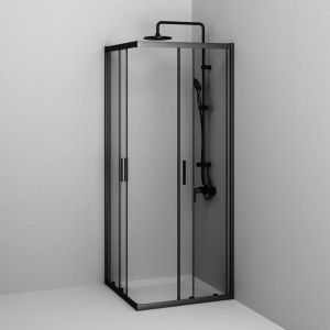 Душевой уголок Am.Pm Gem W90G-403-8080-BT 80x80 см без поддона чёрный матовый