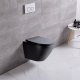 Подвесной унитаз Cerutti SPA Sella Aria MB CT9160 безободковый чёрный матовый