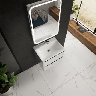 Тумба под раковину AQUAme S4 AQM900460WH 60 см белый глянцевый