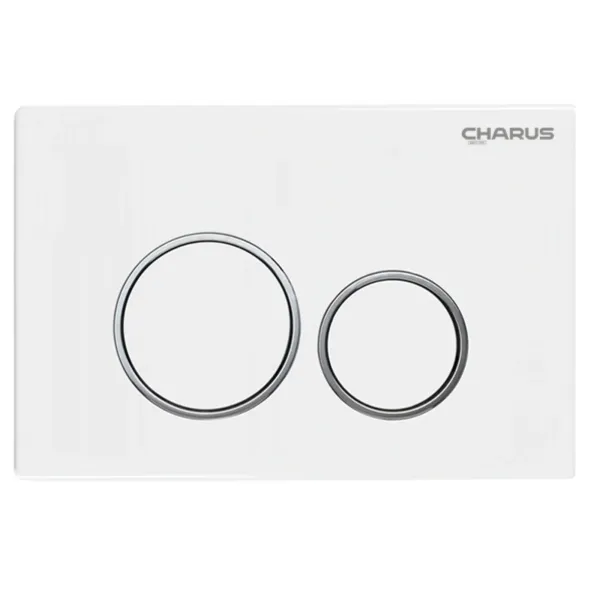 Комплект унитаза с инсталляцией CHARUS SET.114W.11.3 клавишей смыва белая