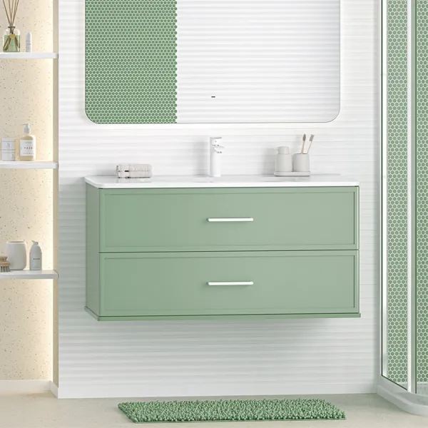 Подвесная тумба под раковину Brevita Verde 100 УТ000026840 зеленый