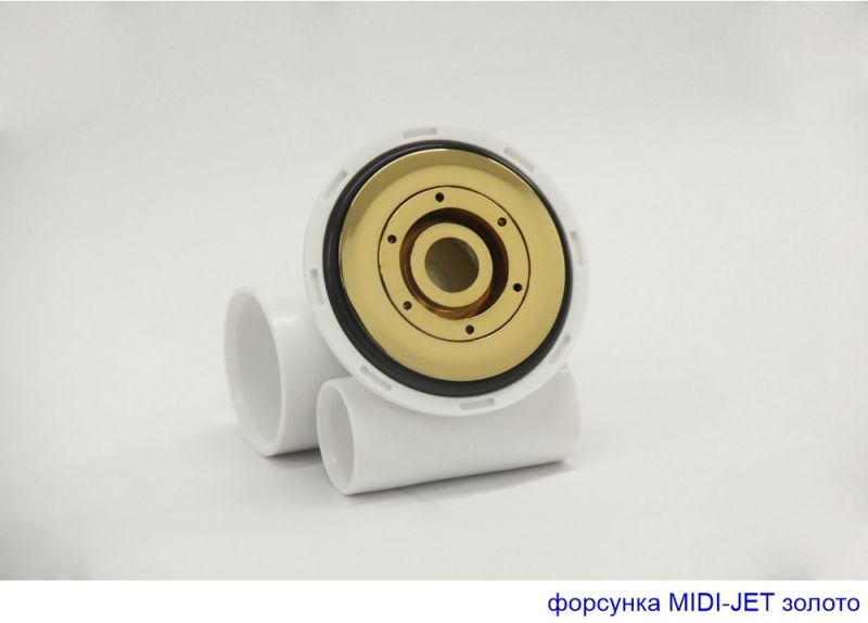 Гидромассажная ванна Whitecross Wave Slim 0111.170070.100.SOFT.GL 170x70см Soft золото