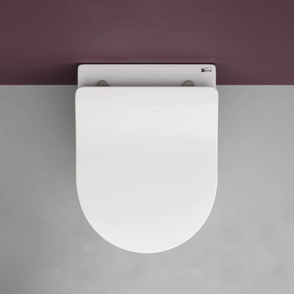 Подвесной унитаз Ceramica Nova Play CN3001 безободковый белый