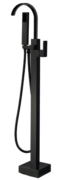 Напольный смеситель для ванны Boch Mann Resia Black BM9191 чёрный матовый