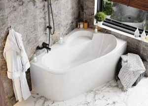 Акриловая ванна VagnerPlast Selena VPBA141SEL3PE-04 правая 147x100см белый
