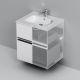 Тумба с раковиной Am.Pm Gem M7B-FUX0602WG-WCC0602WG 60 см белый