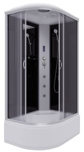 Душевая кабина Niagara NG-2510-14RF с гидромассажем 120x80см серебро/тонированное