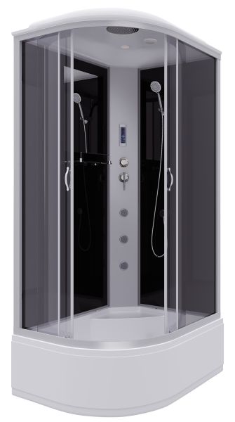 Душевая кабина Niagara NG-2510-14RF с гидромассажем 120x80см серебро/тонированное