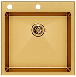Мойка кухонная Paulmark Kroner-Edge PM775151-BG брашированное золото Мойка кухонная Paulmark Kroner-Edge PM775151-BG брашированное золото