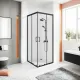 Душевой уголок Good Door Cube КУ00020 90x90 см профиль чёрный матовый стекло прозрачное