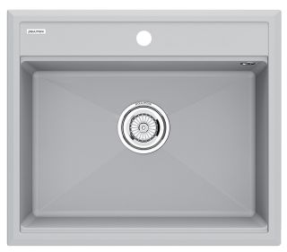 Мойка кухонная Paulmark Stepia PM115951-GRS серый дым Мойка кухонная Paulmark Stepia PM115951-GRS серый дым
