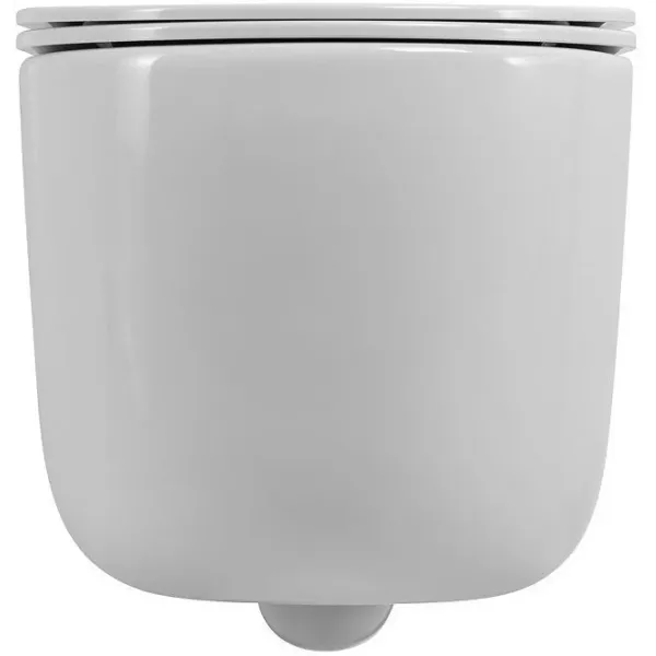 Унитаз подвесной ArtMax Napoli AM100CHRV безободковый с вихревым смывом и сиденьем микролифт белый