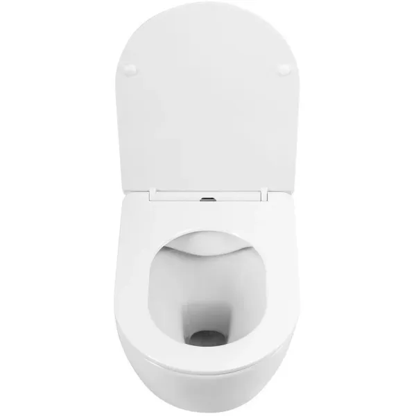 Унитаз подвесной ArtMax Sanremo AM026CHR/SC безободковый с сиденьем микролифт белый