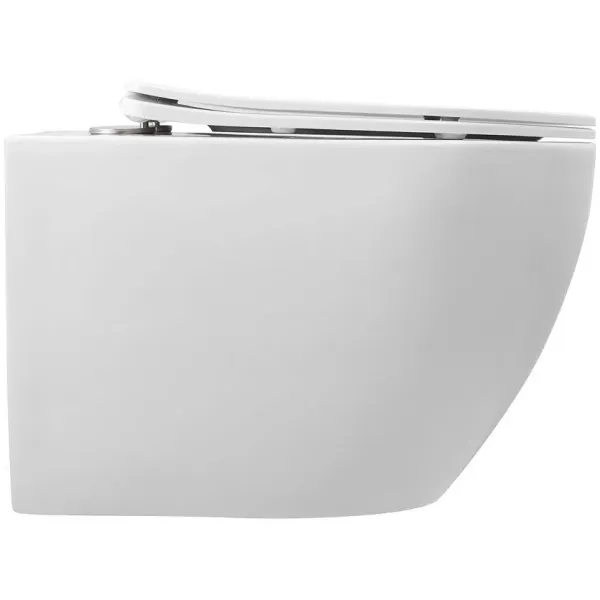 Унитаз подвесной ArtMax Bianchi AM9311CHR безободковый с сиденьем микролифт белый