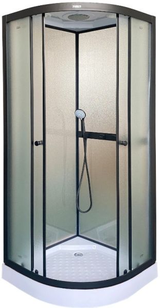 Душевая кабина Parly 80x80см чёрный F811B